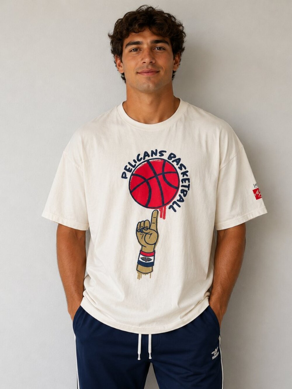 New Orleans Pelicans T-shirt Size XL Rare Design from Live Game